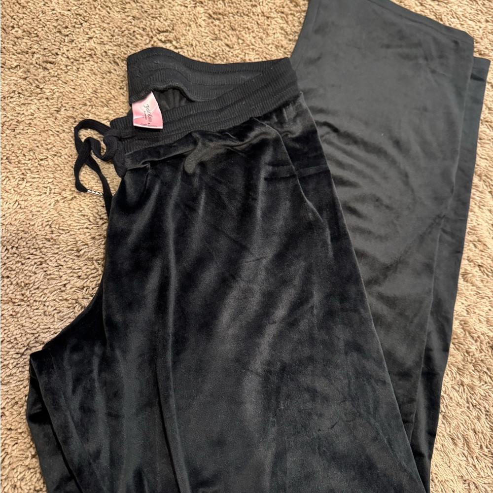 Black Juicy Couture Velour Lounge Pants